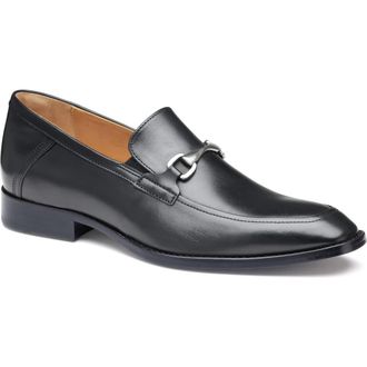 Johnston & Murphy Richland Bit Loafer in Black Full Grain at Nordstrom Rack, Size 9.5