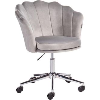 Beliani Desk Chair MONTICELLO Velvet Grey