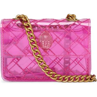 Kurt Geiger Micro Kensington Vinyl Crossbody Bag in Bright Pink at Nordstrom
