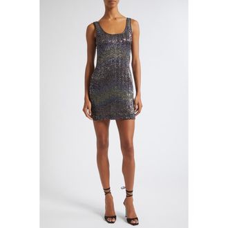 Missoni Sequin Metallic Minidress in Dark Grey Sequin at Nordstrom, Size 36