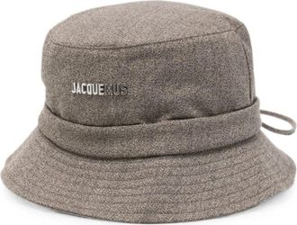 Jacquemus Zijde & Nylon Hoed - Dames - Hoeden - Bruin - 60 CM - Nylon - Accessoires