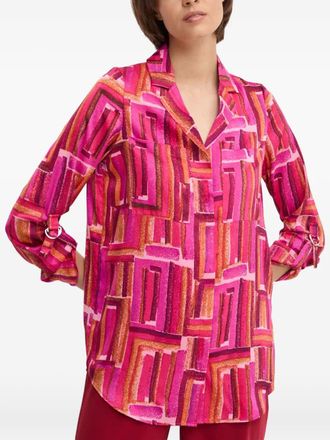 Joseph Ribkoff Top con stampa geometrica - Rosa