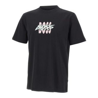 HUGO BOSS Hugo, T-Shirts, male, Black, Size: XL Te-Bass T-Shirt