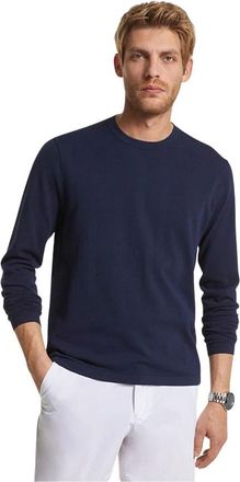 Michael Kors Truien met ronde hals - Heren - Ronde hals truien - Blauw - 2XL - Truien & Vesten