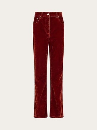 Ferragamo Women Five pocket trouser Red