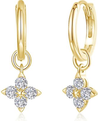 Lafonn Trillium Simulated Diamond Dangle Earrings in Gold at Nordstrom