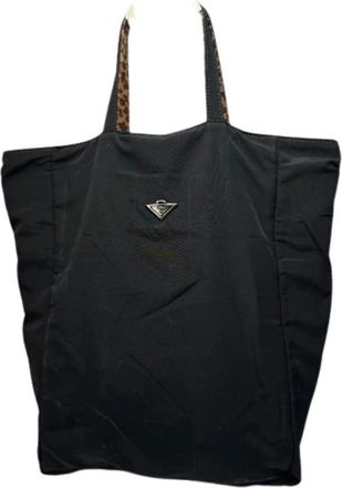 Bottega Veneta Pre-owned Canvas Tote Bag - Dames - Vintage Shopper - Bruin - ONE Size - Vintage