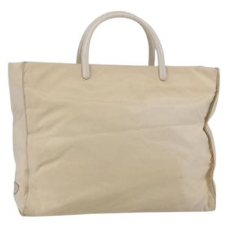 Prada Pre-owned Tote Bags, female, Beige, Size: ONE SIZE Pre-owned Vintage Tote Bag