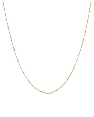 Italian Gold, Inc 10K Infinity Plaque Station Necklace