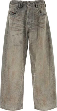Diesel Brown Loose High Rise Jeans