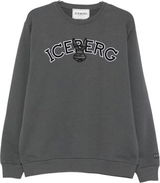 Iceberg Hoodies & sweatvesten, Heren, Grijs, L, Sweatshirt