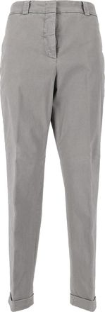 PESERICO Relaxed Fit Cuffed Hem Cropped Pants