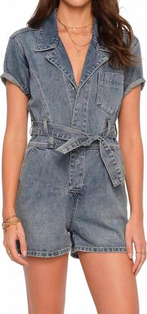 Heartloom Olivia Denim Romper In Ocean