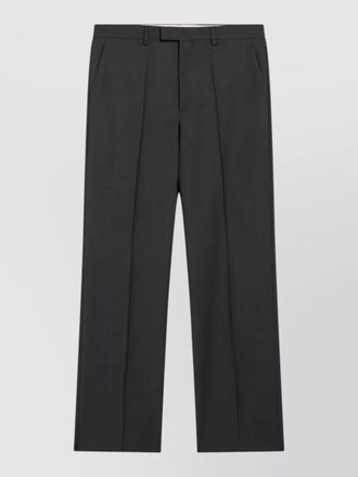 Valentino tailored suit trousers belt loops pleats