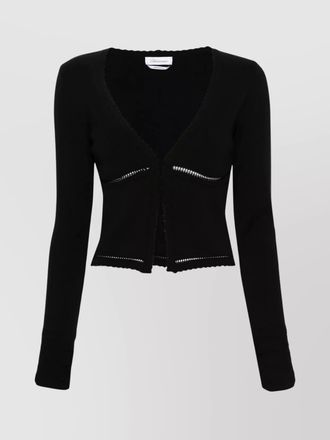 Blumarine ribbed knit cardigan