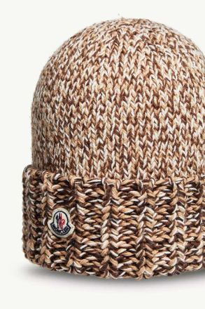 Moncler K20933B00039M1282 Chunky Knit Beanie - Tan