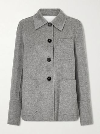 Jil Sander Giacca In Feltro Di Cashmere - Grigio