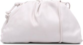 Bottega Veneta Pre-owned Womens The Pouch Clutch - Light Grey Leather - One Size