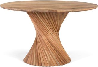 Giner&Colomer Mesa de comedor de madera de mango fabricada a mano