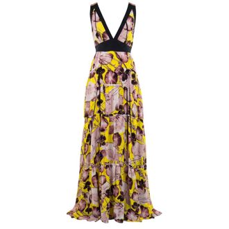 Trussardi yellow Silk Women Womens Dress