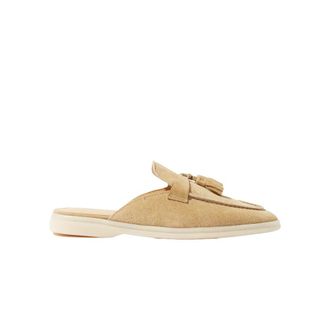 Scarosso Beige Su&egrave;de Kwastjes Muiltjes - Dames - Slip ons - Beige - 38 EU - Su&egrave;de - Schoenen