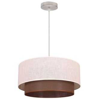 Fabrilamp Fabrilamp - Mi Lampara - Colgante Doble 1l. Beis/beis Cilind (35/25/reg)