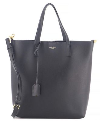 Saint Laurent Black Leather Shopper Tote Toy (Authentic Pre-Loved)