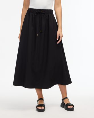 Ellen Tracy Womens Tencel Pull on Skirt