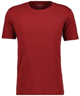 Ragman T-Shirt RAGMAN, Herren, Gr. XXL, rot (bordeauxrot), Baumwolle, regular fit, Rundhals, Shirts T-Shirt