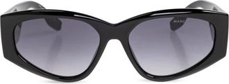 Marc Jacobs Elongated Rectangular Zonnebrillen - Dames - Zonnebrillen - Zwart - ONE Size - Accessoires
