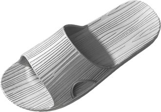 Generic 2026 Mens Slippers Couples Men Shower Room Home Non Slip Breathable Soft Sole Shoes Slipper Comfortable Flat (Grey, 6.5)