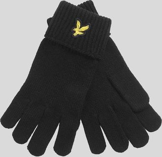 Lyle & Scott Lyle And Scott Mens Merino Wool Blend Gloves - Black - Size: 1SZ