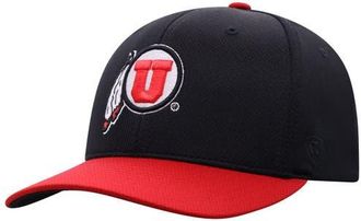 Top of the World Mens Top of the World Black Utah Utes Reflex Fitted Hat at Nordstrom, Size Medium/large