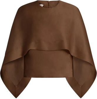 Alberta Ferretti Cape Shirt