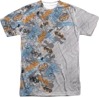 Gildan Batman Gotham Knight Sketchy Short Sleeve Adult Poly Crew Tee / T-Shirt