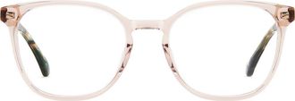 Kate Spade New York hermione 52mm square optical glasses in Pink at Nordstrom