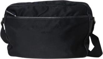 Prada Vintage, unisex, Zwart, ONE Size, Nylon, Pre-owned Vintage Nylon Shoulder Bag