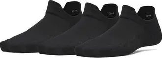 Under Armour Vanish 3-Pack Performance No Show Socks in 008 Ultimate Black at Nordstrom, Size Medium