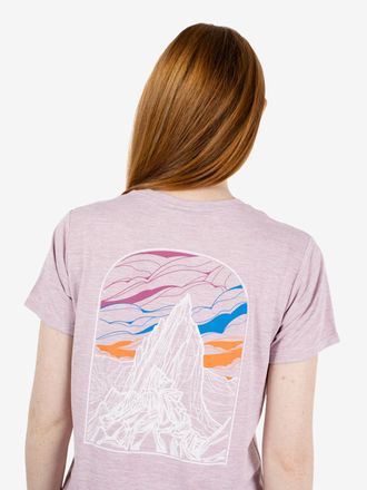 Patagonia Capilene Cool daily shirt cloud crag Quite Violet
