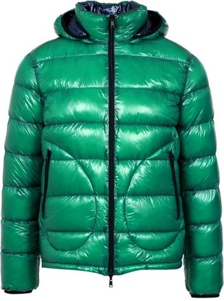 Herno Glanzende Waterafstotende Donsjas - Heren - Gewatteerde jassen - Groen - 2XL - Jassen