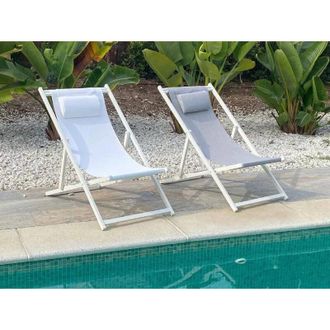 Majestic Playera Plegable Aluminio Sol Antracita 98x59x96 Cm