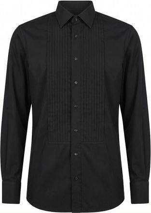 Tom Ford Mens Cotton Shirt Black