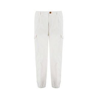 Brunello Cucinelli Heren, Broeken, Wit, Maat: 3XL Katoen