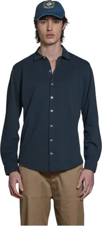 IMPURE Hombre, Camisas, Azul, Talla: L