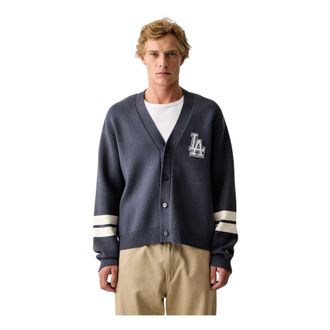 New Era Cardigan - - Knitwear - Uomo - Blu - M