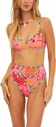 Beach Riot Kori Demi Bikini Top In Passion Fruit