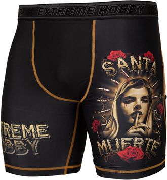 OEM Vale Tudo Pantalones Cortos Santa Muerte Para Hombre 2xl Negro