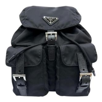 Prada Pre-owned Zaino Re-Nylon - - Pre-owned - Donna - Nero - ONE SIZE