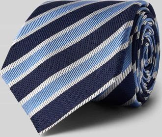 Joop Krawatte aus Seide im Allover-Look (8 cm) in Marine, Gr&ouml;&szlig;e 1
