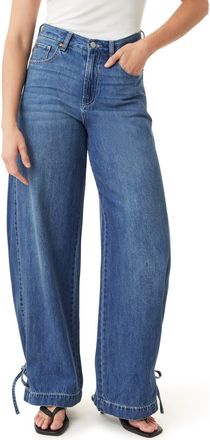 Habitual Relaxed High Waist Barrel Leg Jeans in Storm at Nordstrom, Size 25